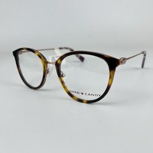 New Hard Candy HC57 Eyeglasses Frame Tortoise Gold 51-19-140